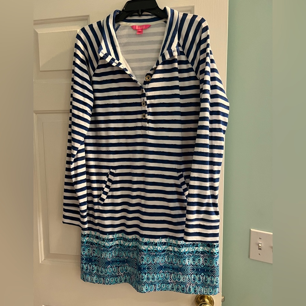 Lilly Pulitzer popover dress. Large